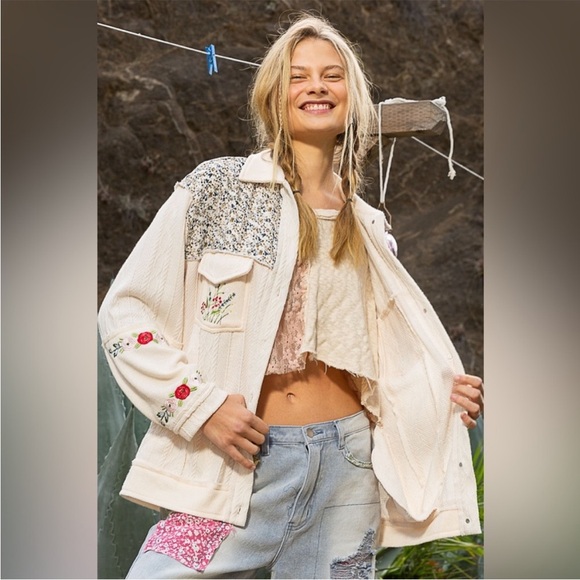 POL Cream Embroidered Jacket - Picture 4 of 4